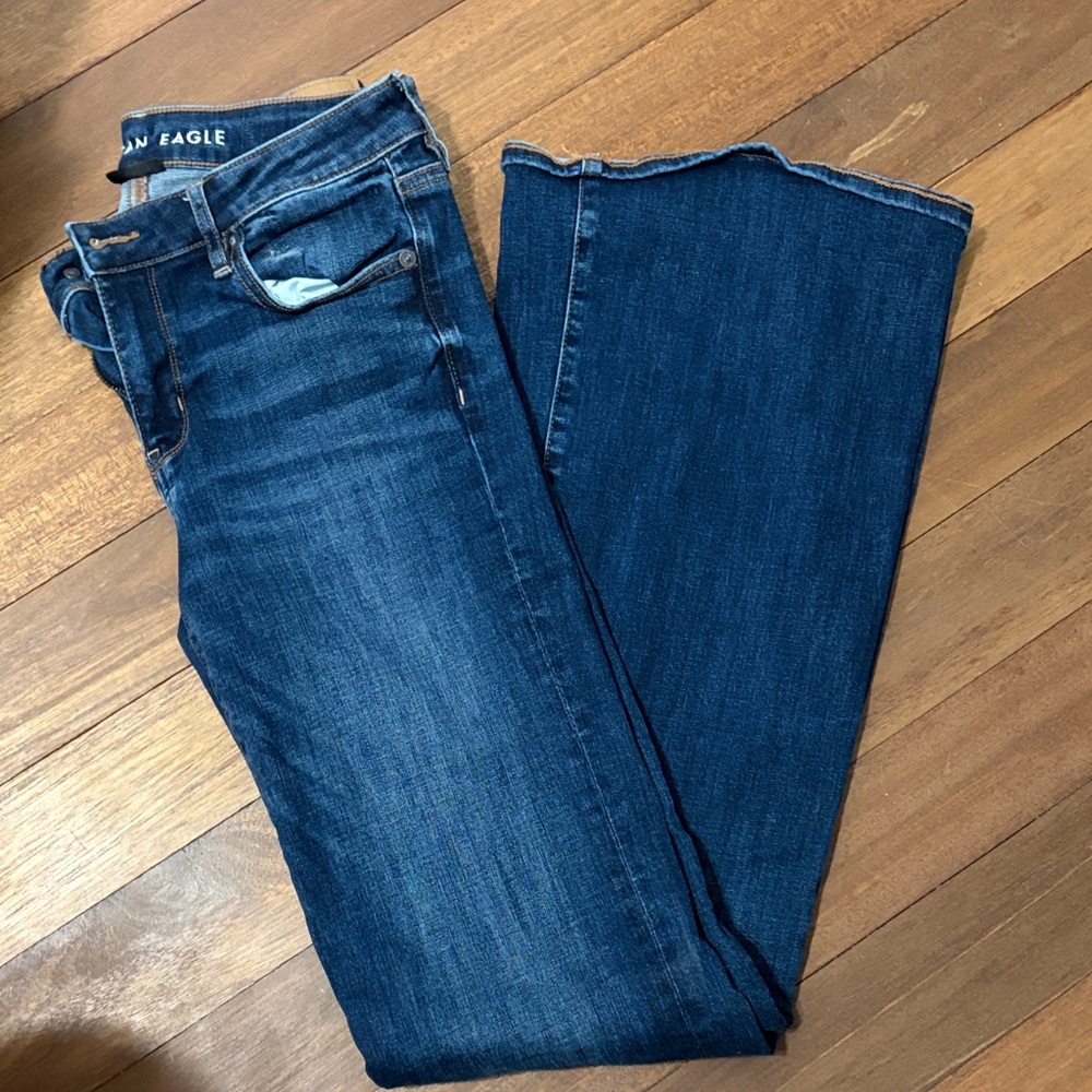 American Eagle Outfitters Dark Blue Flare Jeans